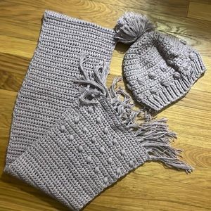 Sustainable hemp fiber hat & scarf